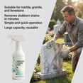 thumbnail image 4 of 3pack 500ml Headstone Cleaner Spray, No-Scrub Memorial Stone Restorer, for Granite Marble, Memorial Day & 250th Anniversary Remembrance, 4 of 9