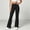 Black, variant on Women's Soft Comfortable Cargo Pants Elastic Waist Multi Pockets Athletic Activewear Hiking Utility Outdoor Fitness Black XL(XL)
