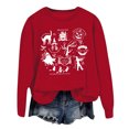 thumbnail image 1 of WEAIXIMIUNG Sweatshirts à Col Rond pour Femmes Pull à Capuche Imprimé Lettre pour Automne et Hiver, 1 of 3