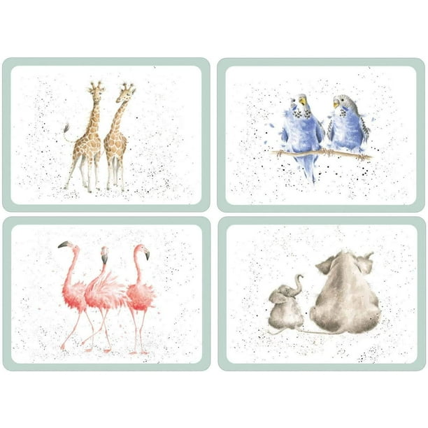 Pimpernel Wrendale Designs Zoological Large Placemats, Set of 4