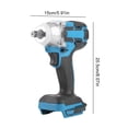 thumbnail image 4 of Llave Impacto Inalámbrico 520 Nm Eléctrico Sin Escobillas para Batería Makita () Azul, 4 of 9