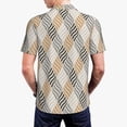 thumbnail image 4 of Balery Geometric Printed Men’s Short Sleeve Polo Shirt, Midweight Men's Shirt,Golf Polo shirts -Small, 4 of 9