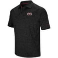 thumbnail image 2 of Men's Colosseum Heathered Black Mississippi State Bulldogs Down Swing Raglan Polo, 2 of 3