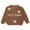 F-53Brown, variant on ZHOGXU Big Kids Girls Knitted Sweater Long Sleeve Round Neck Letter Embroidery Soft Comfortable Pullover Top For Casual Daily Wear Army Green 6-12 Months