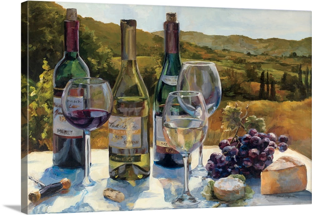 Great BIG Canvas "A Wine Tasting" Canvas Wall Art 30x20