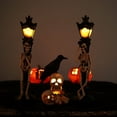 thumbnail image 4 of Lámpara decorativa de cuervo de Halloween, lámpara de esqueleto de Halloween, resina, estatua de calavera de Halloween, lámpara de esqueleto de calavera de Halloween, calidad en la que puedes confiar, 4 of 5