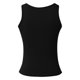 thumbnail image 4 of Camiseta sin mangas acanalada para mujer: cuello asimétrico, corte ajustado, poliéster elástico. Prenda básica sexy para el tiempo libre, fiestas y la playa., 4 of 5