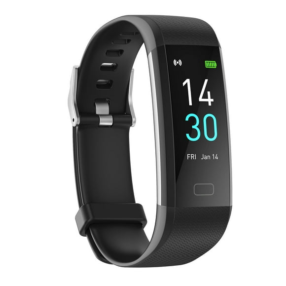 Lishi Waterproof Fitness Tracker Watch - Steps, Calories, Sleep Counter (Black)