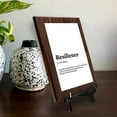 thumbnail image 2 of Resilience Dictionary Definition, Wooden Frame 5x7 Decorative Wall Plaque With Easel Acrylic Stand | Elegant Minimalist Design | Inspirational Typographic Decoration, 2 of 7