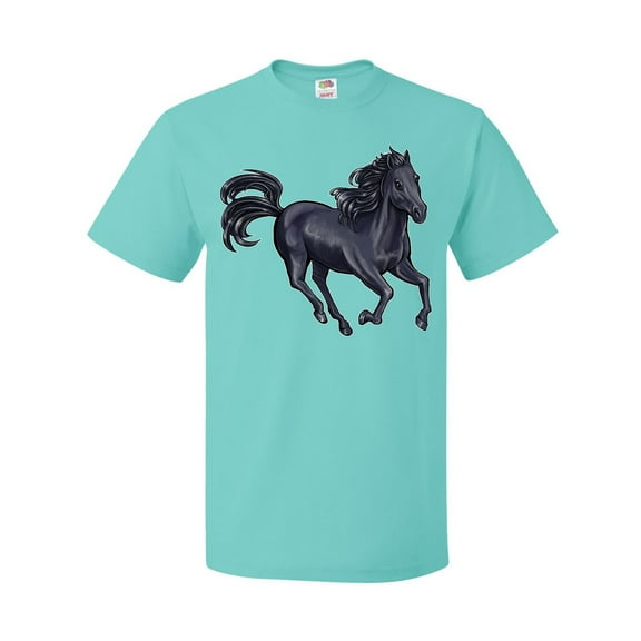 Inktastic Beautiful Galloping Black Horse T-Shirt