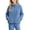 Sky Blue, variant on Grblisyd Girls Fleece Jacket Zip Up Stand Collar Coat Fuzzy Plush Sherpa Top Winter Warm Cozy Outerwear for Teen Kids