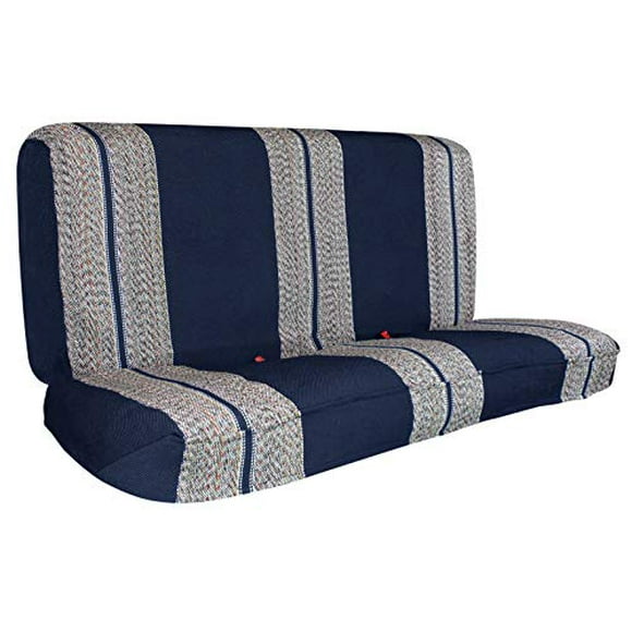 Leader Accessories Saddle Blanket Blue Car Seat Cover Universal for Full Size Pickup Trucks Bench Seats