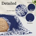 thumbnail image 3 of Coastal Coral Body Pillow Covers, Navy Blue Ocean Marine Nautical Beach Soft Throw Pillow Cases with Invisible Zipper, Decorative Pillowcase Pillows Protectors for Sofa Bed Couchair 20"x54", 3 of 9