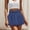 Blue, variant on Clearance Clothes Under $10.00 Abomasnow Women's Y2K Bubble Shorts Elastic High Waisted Wide Leg Bloomers Shorts