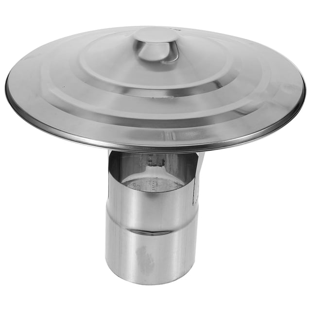 WHAMVOX Capuchon de Cheminée direction du Vent Protecteur de Cheminée Argent Imperméable pour Usage Domestique 1Ensemble