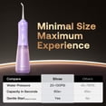 thumbnail image 3 of Hilo dental Bitvae, inalámbrico, con 6 puntas de chorro, color morado, 3 of 8