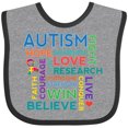 thumbnail image 3 of Inktastic Autism Support Slogan Boys or Girls Baby Bib, 3 of 4