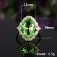 thumbnail image 4 of K-KED Gorgeous Women 925 Silver Plated Ring Cubic Zircon Wedding Delicate Jewelry Gift Sz 6-10-9-#5, 4 of 6