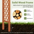 thumbnail image 6 of Costway Arbor Over 7FT High Wooden Garden Arch Trellis Pergola Outdoor Patio Plant, 6 of 10