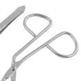 thumbnail image 4 of Silver Tone Flat Tip Tweezers Eyebrow Scissors Beauty Tool Set, 4 of 6