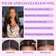 thumbnail image 5 of Wigs IDHERE Wear and Go, cabello humano sin pegamento de 20 pulgadas, 5 of 6