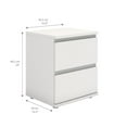 thumbnail image 4 of Tvilum Aurora Table de Chevet Moderne 2 Tiroirs en Blanc, 4 of 11