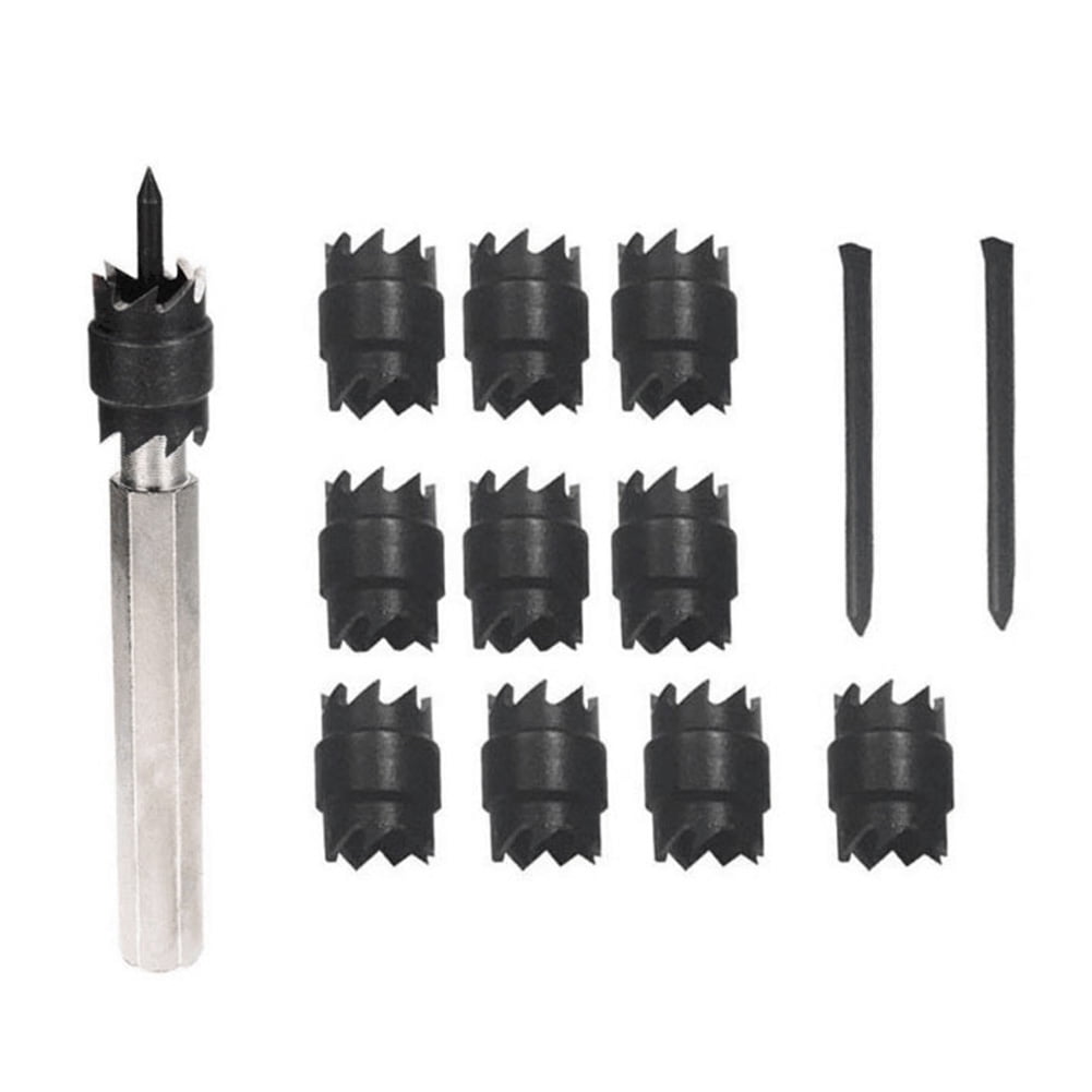 9-Piece Master Spot Weld Cutter Set - 3/8" & 5/16" Drill Bits For Weld Removal, Includes Case & Spare Pins