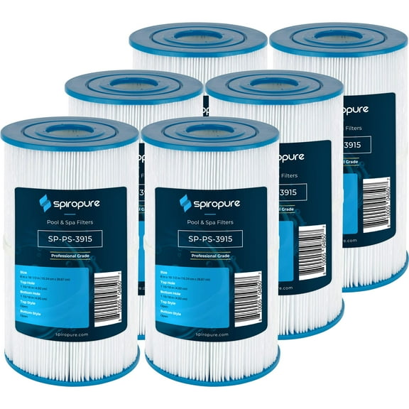 SpiroPure Replacement for Unicel C-6430 C-6330 Pleatco PWK30 Filbur FC-3915 Hot Springs Spas 31489 71825 Hot Tub Spa Pool Filter Replacement Cartridge (Case of 6)