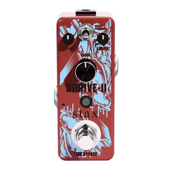 Pedal de Guitarra Stax Overdrive Clásica con Mini Tamaño True Bypass para Guitarra Eléctrica