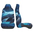thumbnail image 3 of Sikiie Colorful Ocean Whale Car Seat Protector 2 Pack Car Seat Cushion Mat, Car Seat Covers for SUV, Truck, Van, 3 of 7