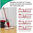 thumbnail image 4 of 4 PCS Washable Microfiber Moppads Refills For Vileda Mop Head Refill Compatible with O-Cedar ProMist MAX, Spray Mop Pads Replacement Head, 4 of 6