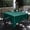 Dark Green, variant on Outdoor Tablecloth with Umbrella Hole and Zipper, Oval Patio Table Covers for Spring/Summer, Machine Washable Outdoor Picnic Table Cloth (Boho, 60" × 84" Oval)