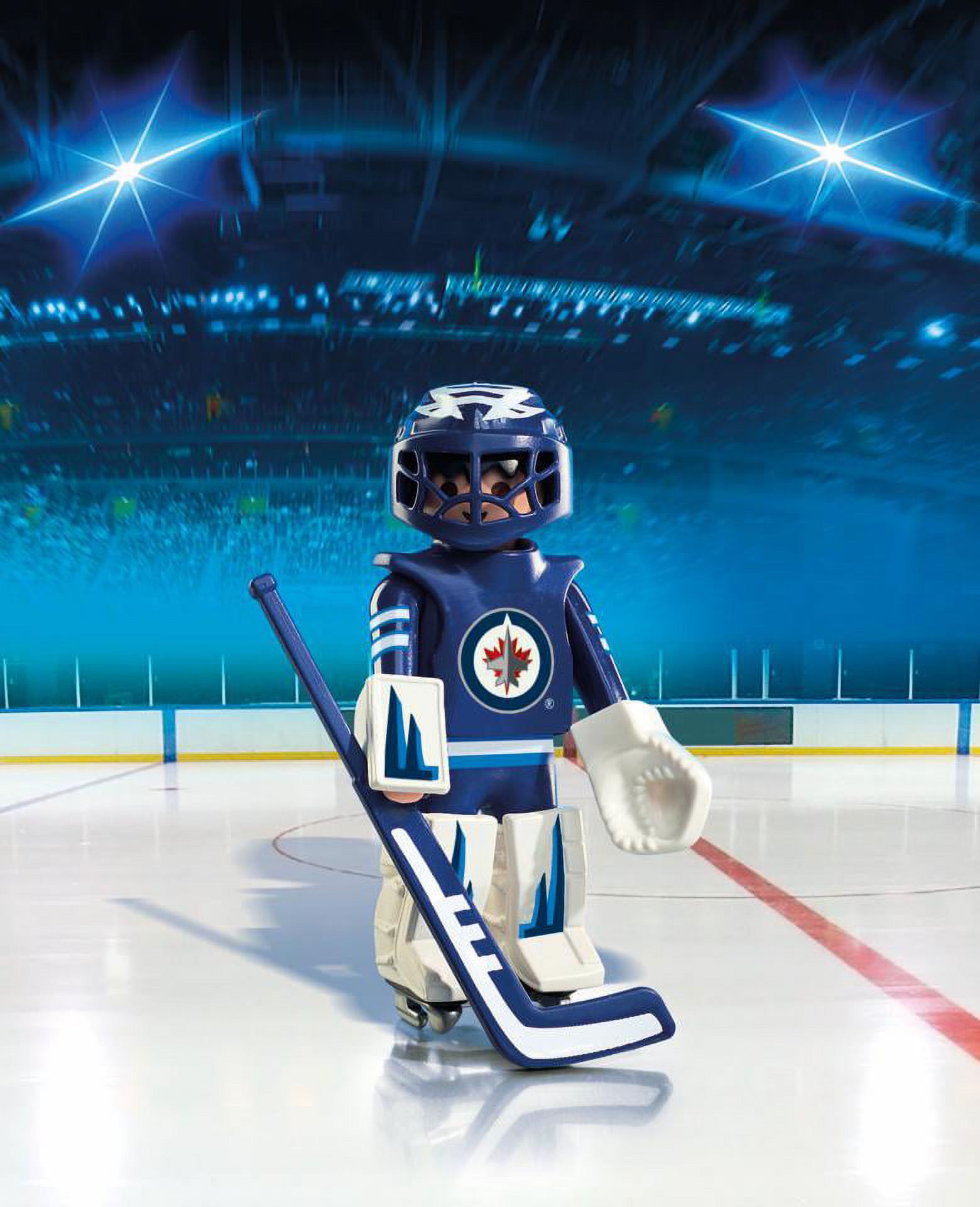 PLAYMOBIL NHL Winnipeg Jets Goalie Figure - image 2 of 3