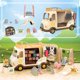 thumbnail image 5 of School Bus Book Shelf 1/12 Dollhouse Forest Family Ice Cream Sales Vehicle Miniature Furniture For Girl Play House Birthday Gift, 5 of 5