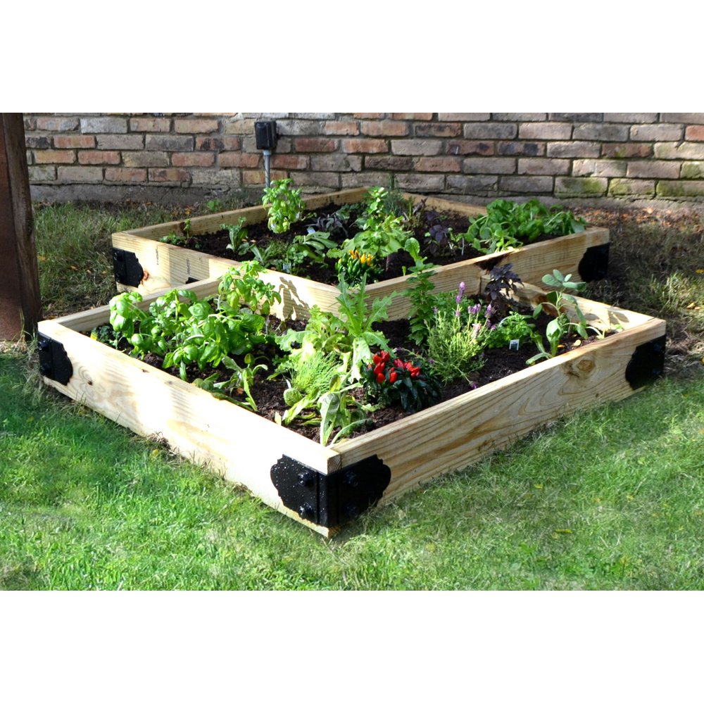 OZCO Raised Bed Garden Hardware kit Great for growing flowers herbs