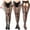Black, variant on Ovbmpzd Suspender Tight Women Black Crotchless Sheer Pantyhose Fishnet Garter Leggings Tights for Women