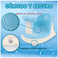thumbnail image 3 of Asiento de Baño para Bebé con Respaldo y Ventosas Antideslizantes Color Azul Elegate, 3 of 7