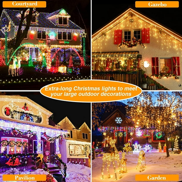 Large colored on sale christmas lights