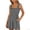 Dark Gray, variant on Generic Womens Summer Casual Smocked Rompers Loose Square Neck Sleeveless Jumpsuit with Pocket for 2026 Beach Vacation