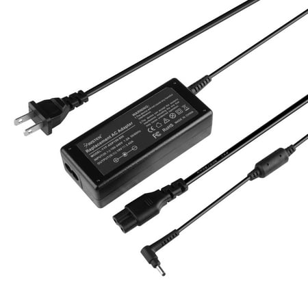 Ast Power Adapter Insten 65W 19V 3.42A AC Adapter charger Power Supply Cord for Acer Chromebook 15 14 13 11 C720 Aspire P3 S5 S7 V3 R3 R5 One Cloudbook AO1 AO1-431 Iconia Spin Swift Switch Laptop Replacement Charger ()