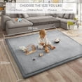 thumbnail image 3 of Teler Baby Play Mat, 79"x110" Memory Foam Area Rug – 1.2" Thick Playpen Mat for Toddlers and Children, Yoga Mat, Exercise Pad Mat, Carpet (Grey), 3 of 8
