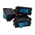 thumbnail image 4 of 3 pack 12 Volt Lightning Blue LED Rocker Mini Switch On Off Car Automotive, 4 of 4
