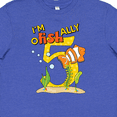 thumbnail image 4 of Inktastic I'm O-fish-ally Five Cute Clownfish Fifth Birthday Youth T-Shirt, 4 of 5
