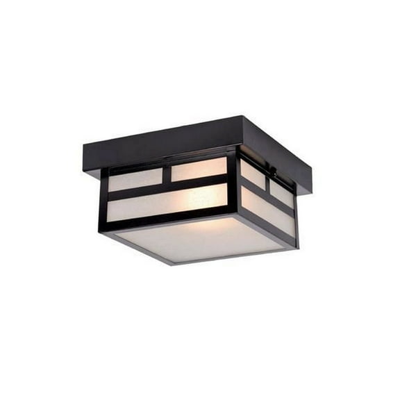 Acclaim Artisan 2-Light Outdoor Flushmount - Matte Black - 4708BK