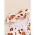 thumbnail image 6 of Suealasg Halloween Infant Boys Girls Romper Bodysuits Long Sleeve Ghost Pumpkin Print Full Length Jumpsuit Headband 3 6 12 18 Months Baby Fall Coming Home Clothes, 6 of 7