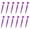 Violet, variant on QSTDGVPW 12 Heart-Shaped Rollerball Pens for Valentine's Day Party Favors, Cute Balls Pink