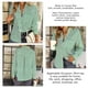 thumbnail image 5 of Blusa a rayas para mujer con botones y bolsillo con cuello en V y manga larga para uso diario, 5 of 6
