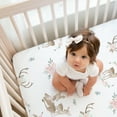 thumbnail image 6 of Sweet Jojo Designs Deer Floral Pink Taupe and White Fitted Crib Sheets 2 Piece Set, 6 of 6