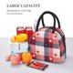 thumbnail image 5 of Balery Heart Plaid Bolsa de Almuerzo para Mujeres, Caja de Almuerzo, Bolsa de Almuerzo Pequeña Impermeable, Tote de Almuerzo Reutilizable con Gran Capacidad, 5 of 6