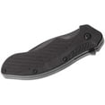 thumbnail image 3 of Kershaw Clash Serrated Assisted Open Liner Lock 8Cr13MoV Drop Point Blade with Black-oxide coating EDC Folding Pocket Knife - Black, 3 of 4